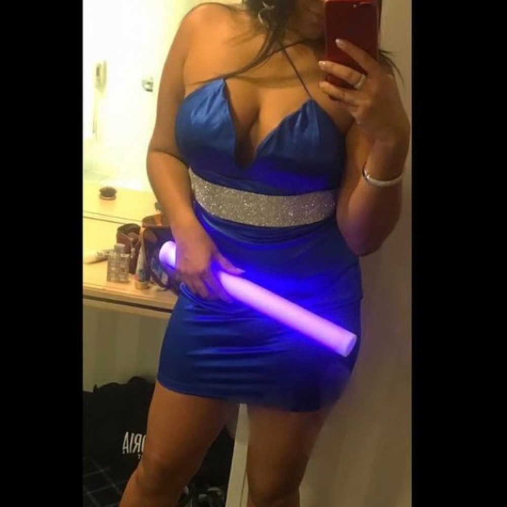 Blue Mini Gem Dress